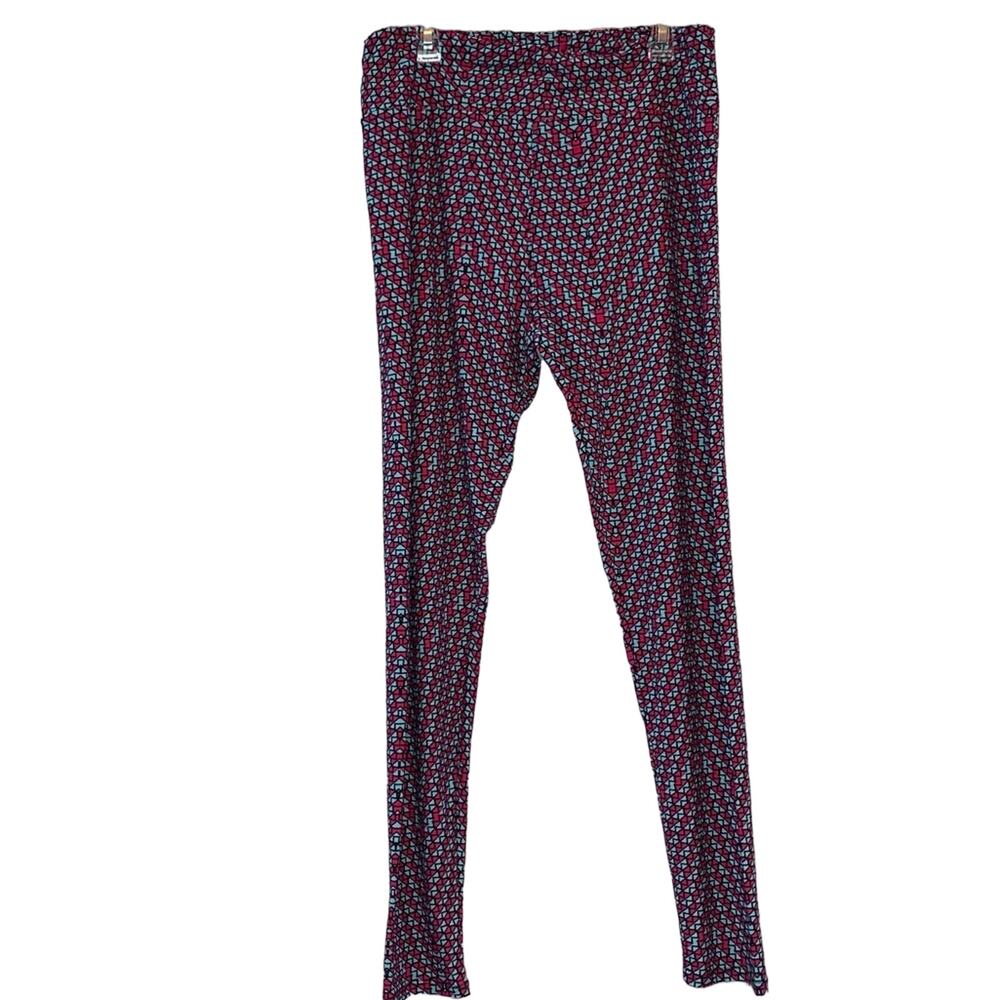 LuLaRoe‎ Tall & Curvy Geometric Print Leggings Stretch Comfort Pants